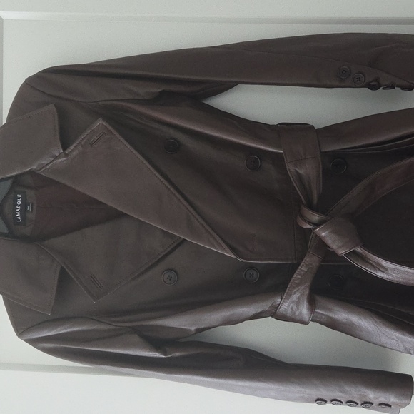 Lamarque ERMA Leather Trench Coat - Picture 4 of 4